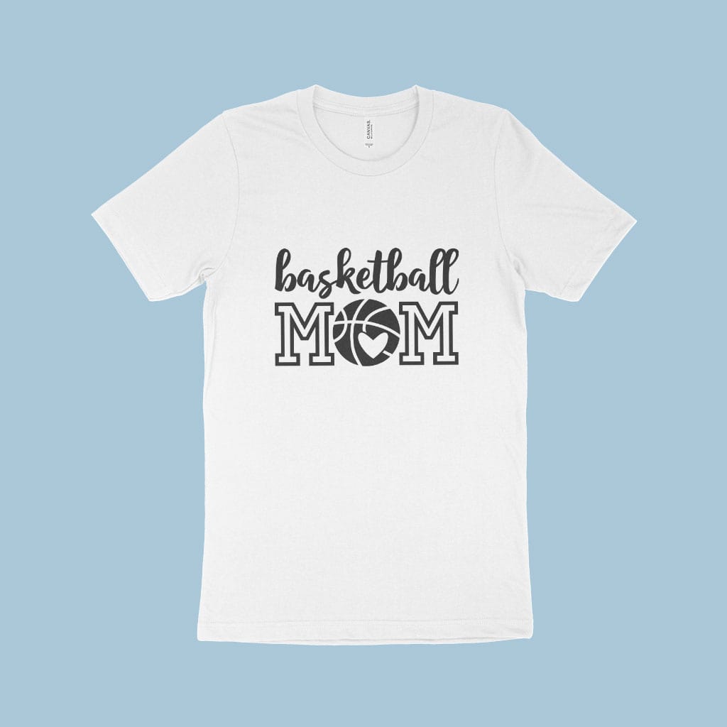 Basketball Mom Women’s Jersey T-Shirt Made in USA