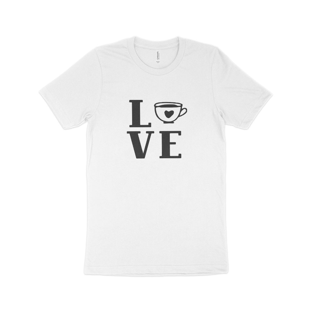 Love Coffee Unisex Jersey T-Shirt Made in USA