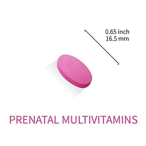 Lovita Prenatal Vitamins with Iron 27 mg, Folic Acid 800mcg & Calcium, Vegan Prenatal Vitamins for Women During and Post Preganacy, Non GMO, 180 Vegetarian Prenatal Pills