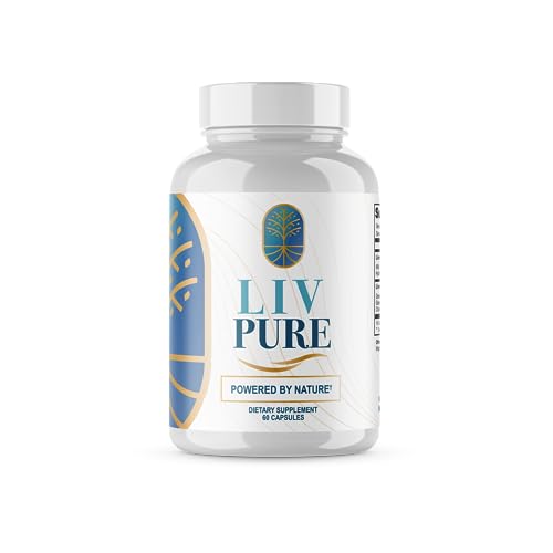 (Official 1 Month) Liv Pure Capsules Liver Detox Pills, LivPure Supplement - Live Pure Liver Detox Cleanse Supplements, LivePure Diet Hydration Reviews Liv Pur Health Support (60 Caps) 1 Month Supply