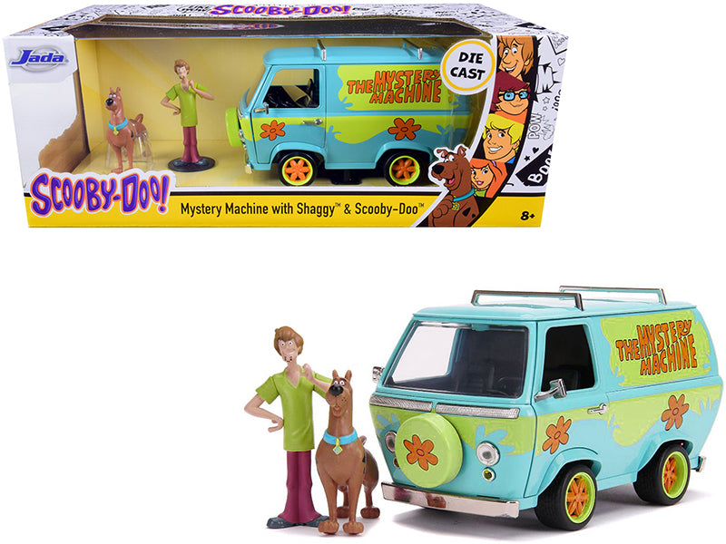 The Mystery Machine with Shaggy and Scooby-Doo Figurines