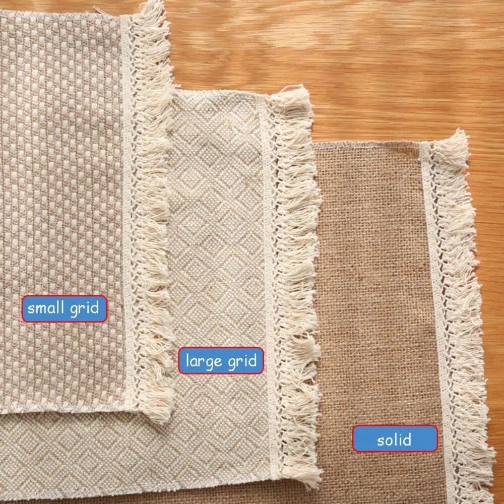 Simple Vintage Cotton Linen Placemats - Set the Perfect Table