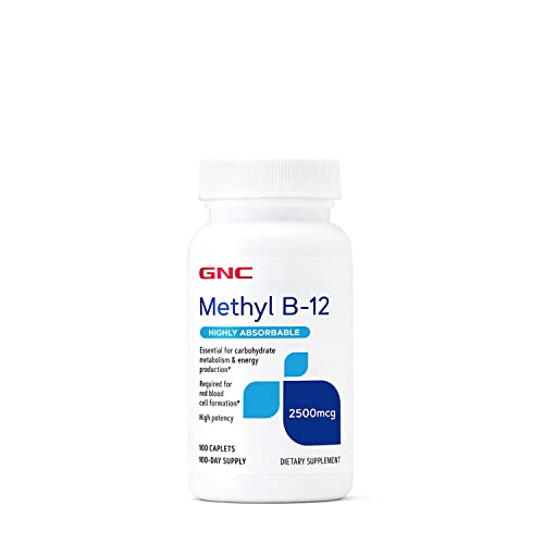 GNC Methyl B-12 2500 mcg - 100 Caplets