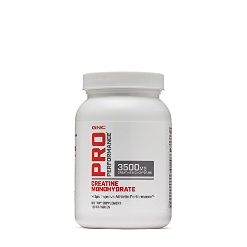 GNC Pro Performance Creatine Monohydrate 3500mg - 120 Capsules, Helps Improve Athletic Performance