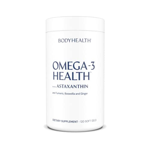 BodyHealth Omega 3 Health (120 Soft Gels), Fish Oil Supplement, Heart Health, Brain Health, Fish Oil Pills, Omega 3 Fatty Acid Supplements, Omega 3 Fish Oil Vitamins, 2 Month Supply