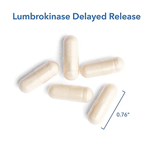 Allergy Research Group Lumbrokinase Dietary Supplement - Circulatory System Support, Supports Healthy Coagulation of Blood Within Normal Levels - 60 Delayed Release Vegetarian Capsules