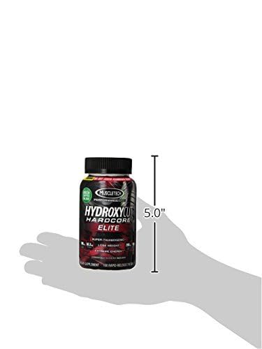 Hydroxycut Hardcore Elite | Maximum Intensity Supplement Pills | Focus + Energy Pills | 100 Pills