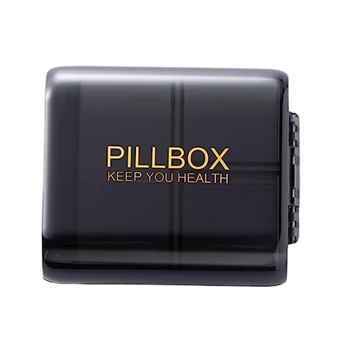 DOITOOL Box Purse Pill case Travel Medicine kit Travel Medicine Container Medication Travel Pill Organizer Vitamin Pill Storage Organizer Pills Dispenser Pills case Double Layer Wallet abs