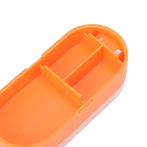 Vakitar Pill Cutter and Splitter with Storage Function Portable Pocket Medicine Storage Box can Cut Pills Vitamin Pills Travel Size (Orange)