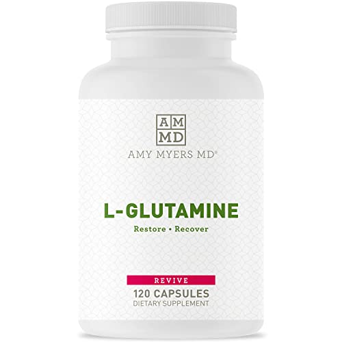 Amy Myers MD L-Glutamine Capsules from L glutamine 1700 mg Supports Sugar Craving, and Muscle Repair - Support Thyroid and Immune System Function - 120 Capsules Dietary Supplement
