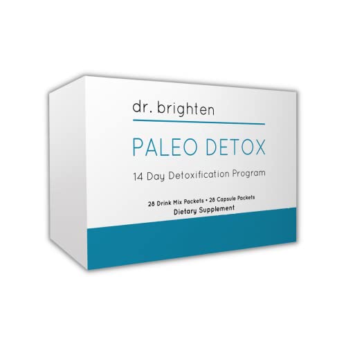 Dr. Brighten Paleo Detox + Antioxidant 14 Day Dietary Supplement Kit Promotes Natural Detoxification Pathways, Cellular Defense Against Oxidative Damage and Inflammation