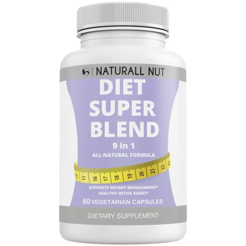 Naturall Nut Diet Pill Super Blend - Garcinia Cambogia, Green Coffee, Raspberry Ketones, Green Tea Pills, Release Diet Pills for Women & Men, Weight Management