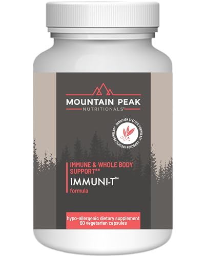 Mountain Peak Nutritionals Immuni-T - Helps Support Respiratory and Immune System - Zinc, Vitamin A, Vitamin C and Vitamin B6 - Hypoallergenic Dietary Supplement (60 Vegetarian Capsules)