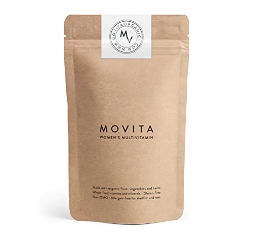 Movita Women's Daily Multivitamin - Fermented Whole Foods, Vitamins, and Minerals - Organic, Vegan-Friendly, Gluten-Free, & Non-GMO - 30 Day Supply (Refill Pouch)