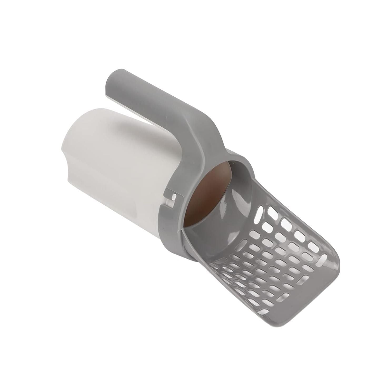 Efficient Self-Cleaning Cat Litter Scoop with Integrated Waste Bin