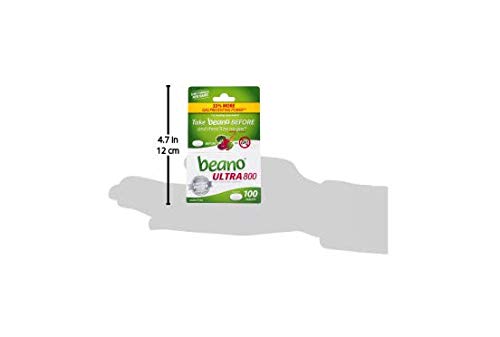 Beano Ultra 800, Gas Prevention and Digestive Enzyme Supplement, 100 Count