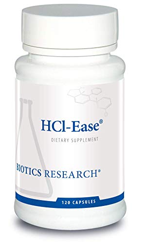 BIOTICS HCl Ease Digestion and Gastric Support Gluten Free Dietary Supplement Research 120caps