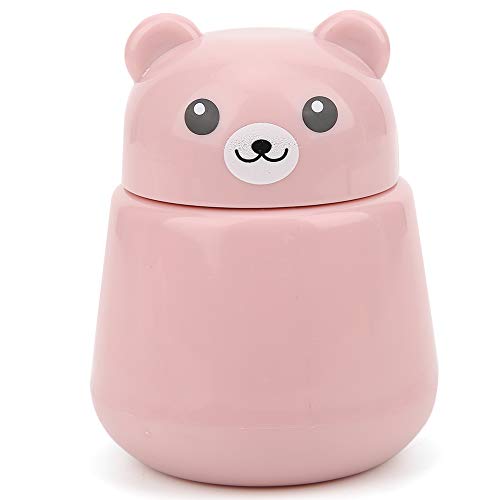 MOUMOUTEN Pill Crusher, Portable Cute Bear Shape Medicine Tablet Crusher Grinding, Pills Grinder, Pets Pill Pulverizer, for Vitamins Large Pills Small Pills Tablets(Pink)