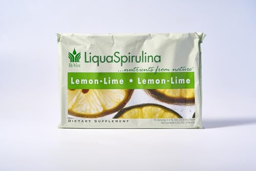 RE-VITA Lemon-Lime LiquaSpirulina Essential Pack 60 Servings