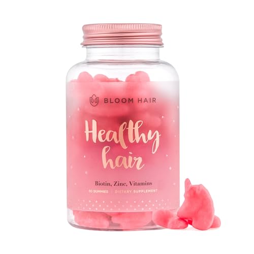 Bloom Hair Gummies for Faster Hair Growth & Biotin Vitamins for Rapid Hair Growth for Women Gummies Hair Vitamins Supplements for Increased Hair Thickness (1 Month Supply) Vegan Hair Growth Vitamins