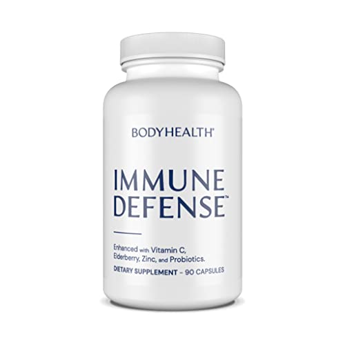 BodyHealth Immune Defense, Immune Support (90 Capsules), Elderberry with Zinc and Vitamin C for Adults, Immunity Boost with Echinacea, Astragalus and Probiotics