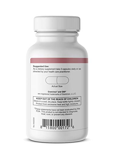 Graminex PollenBerry Dietary Supplement - G60 Concentrated Flower Pollen Extract, Cranberry Powder - Supports Skin, Urinary Tract, and Bladder Health - Natural Antioxidant, 60 Capsules