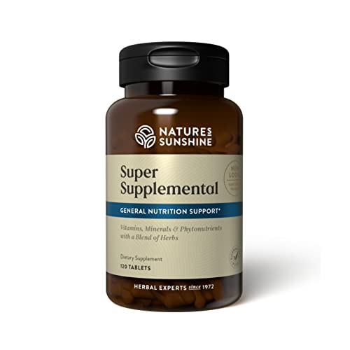 Nature's Sunshine Super Supplemental, 120 Tablets | Multivitamin for Men and Women Provides Vitamins, Minerals, Amino Acids, Herbs, Fruit Powders, Veggie Powders, and Carotenoids