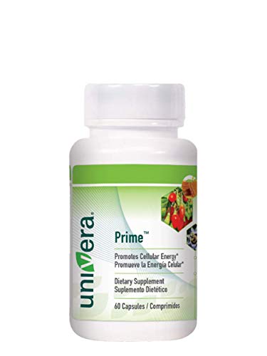 Univera Prime, Vitamin C, Vitamin B6, Vitamin B12, DHEA, Cell Renewal, Healthy Cell Support, Heart Health, Immune Health, 60 Vegetarian Capsules, 30 Days Supply