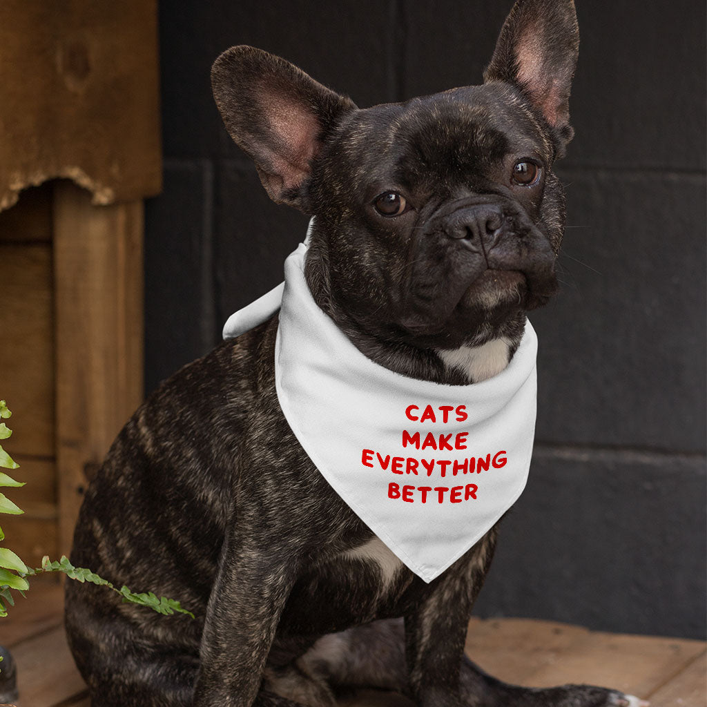 Cool Funny Pet Bandana - Funny Cat Quote Dog Bandana - Cute Pet Scarf