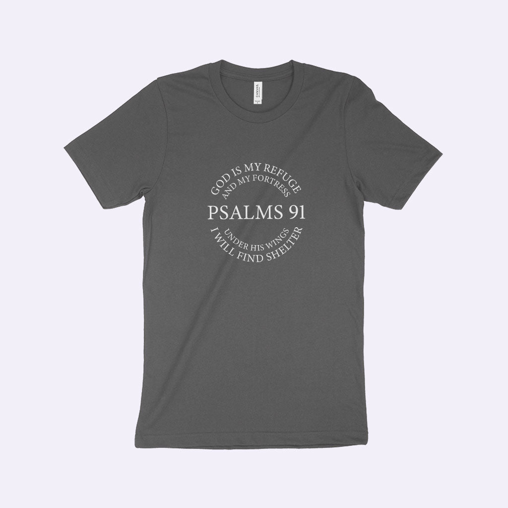 Psalms 91 Unisex Jersey T-Shirt Made in USA