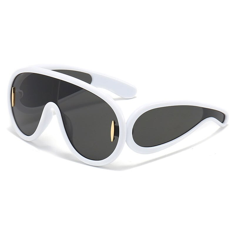 Trendy Oversized Pilot Sunglasses - Unisex Vintage Y2K Fashion Mirror Shades