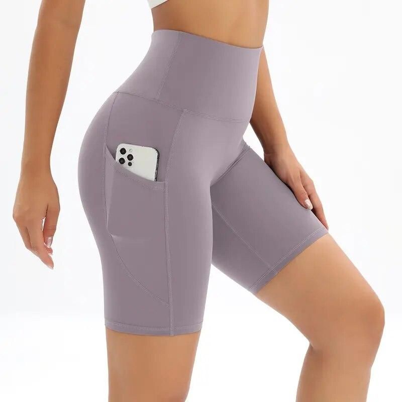 High-Waist Breathable Fitness Shorts for Women