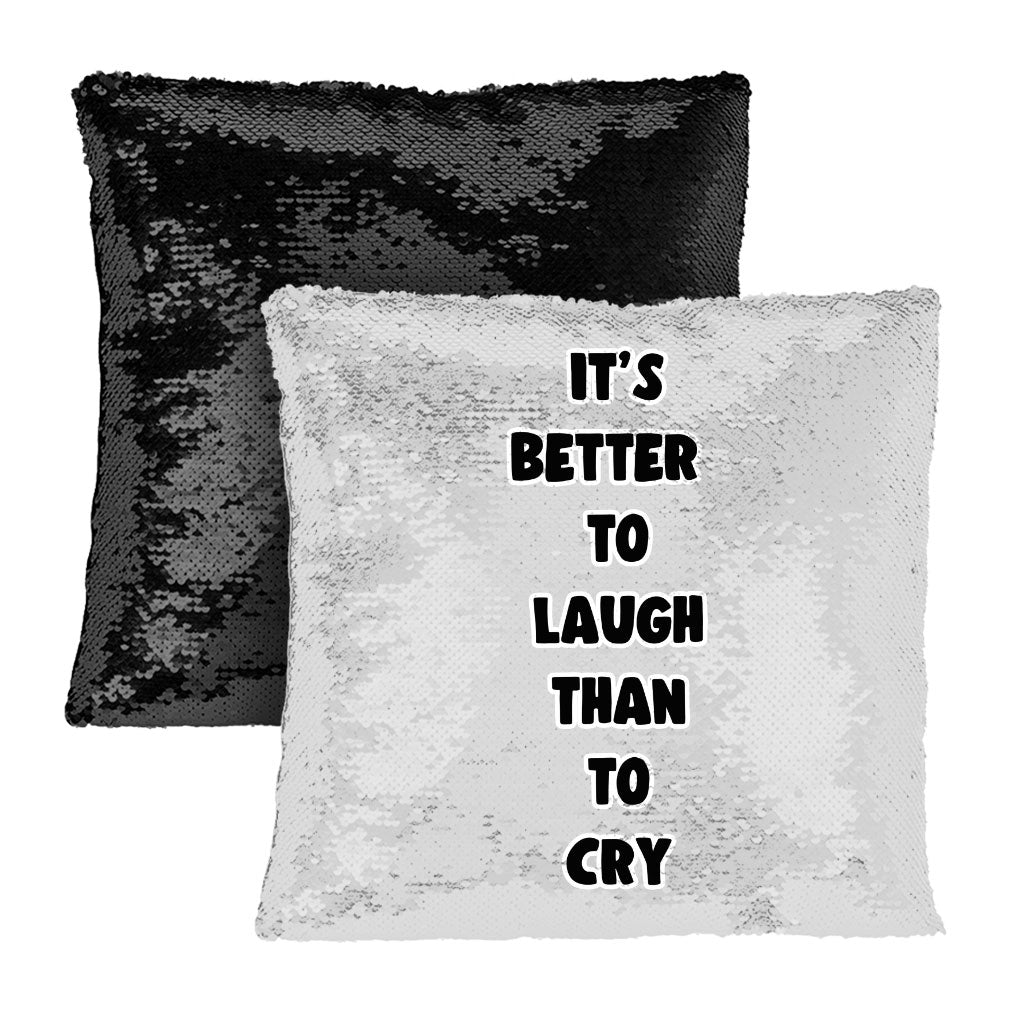 Cool Print Sequin Pillow Case - Inspirational Pillow Case - Cool Graphic Pillowcase