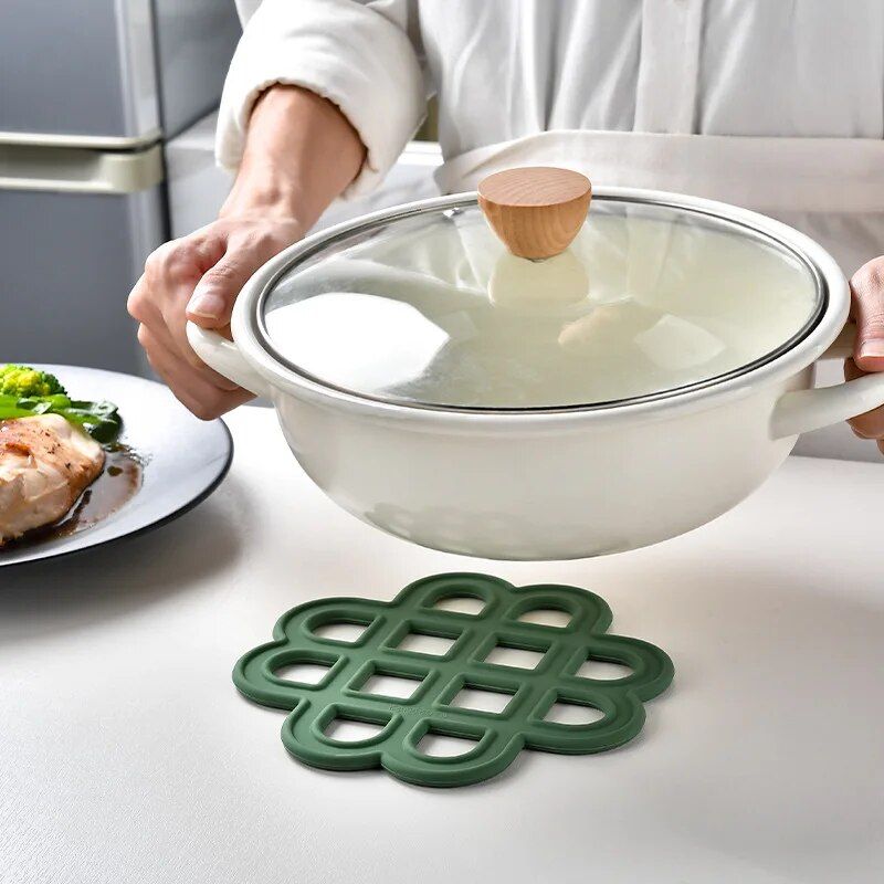 Eco-Friendly Silicone Trivet Mats - Heat Resistant, Traditional Chinese Style