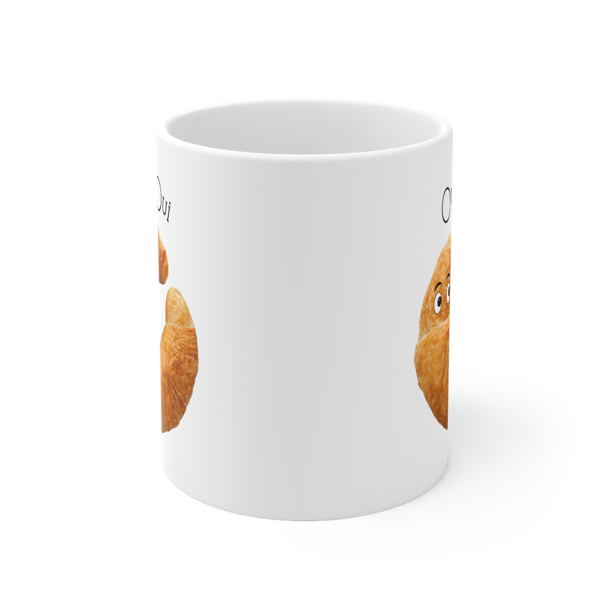 Oui Oui French Croissant Novelty Mug