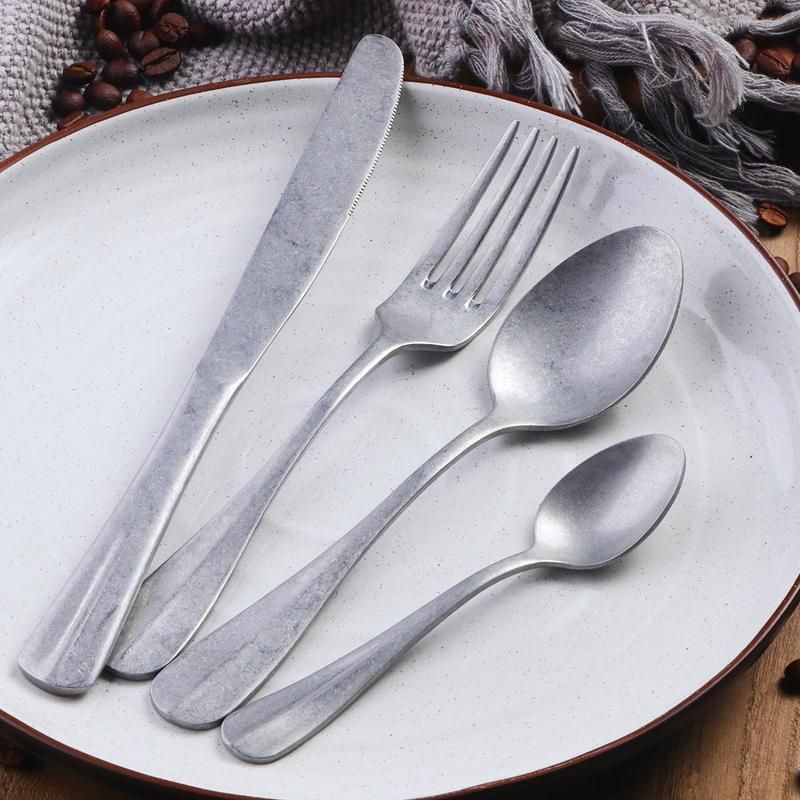 Luxury Matte Black Stainless Steel Cutlery Set