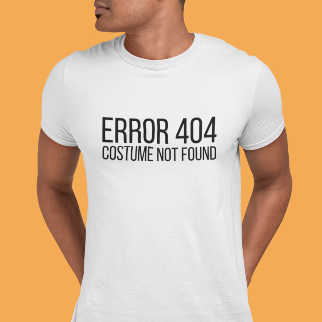 404 Costume Not Found Unisex Jersey T-Shirt Made in USA