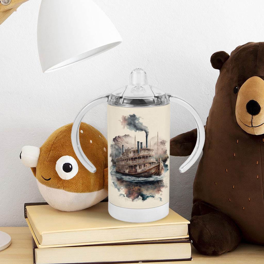 Ship Design Sippy Cup - Cool Baby Sippy Cup - Printed Sippy Cup