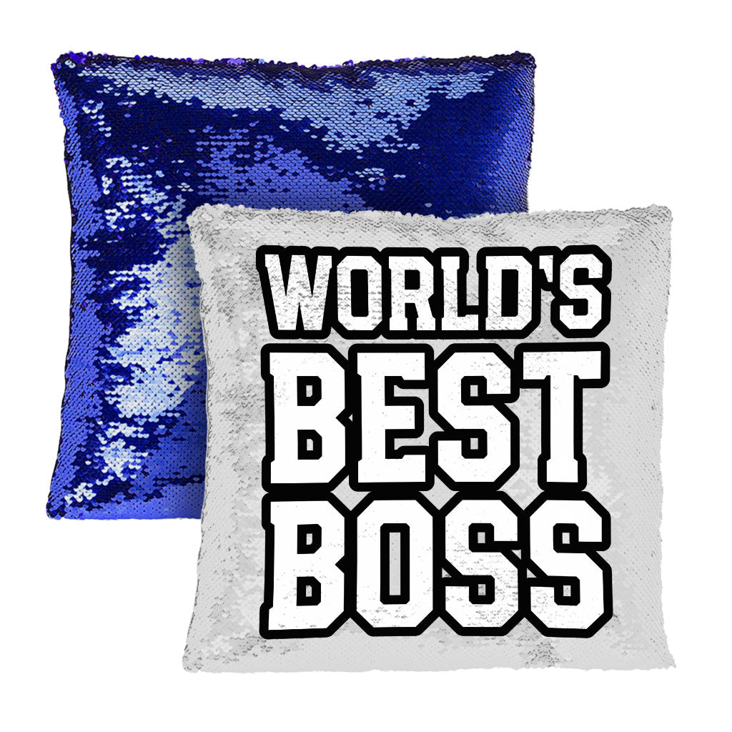 Boss Sequin Pillow Case - Gift Pillow Case - Cool Pillowcase