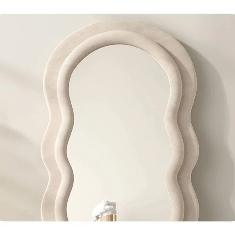 Elegant Full-Length Wavy Mirror