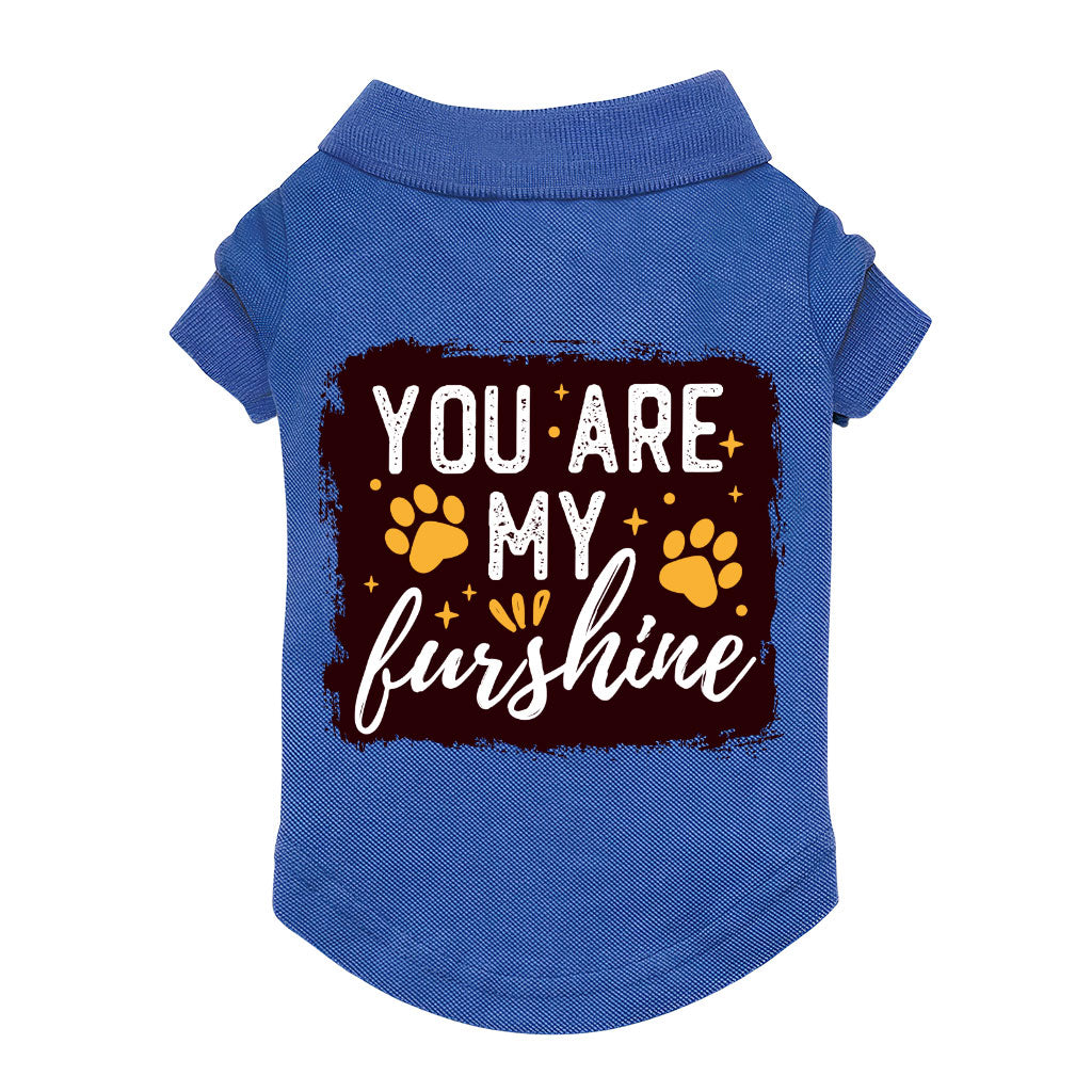 Cute Quote Dog Polo Shirt - Furshine Dog T-Shirt - Text Design Dog Clothing