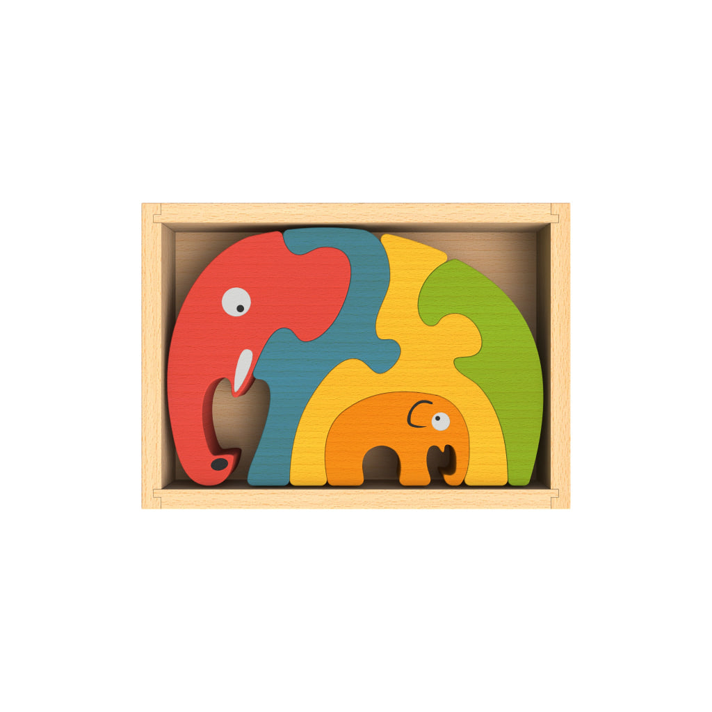 Elephant Family Puzzle