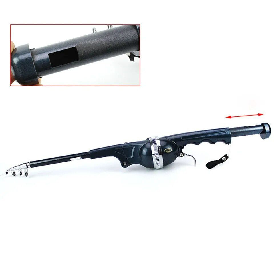 Compact Telescopic Fishing Rod & Reel Combo 134cm