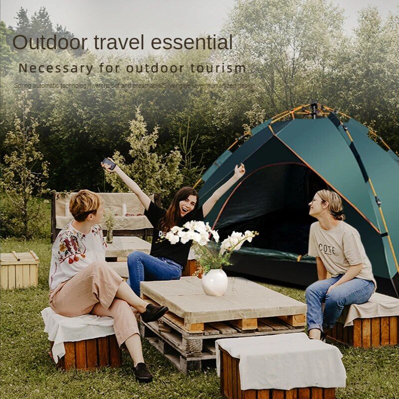 Quick-Set 3-4 Person Automatic Camping Tent