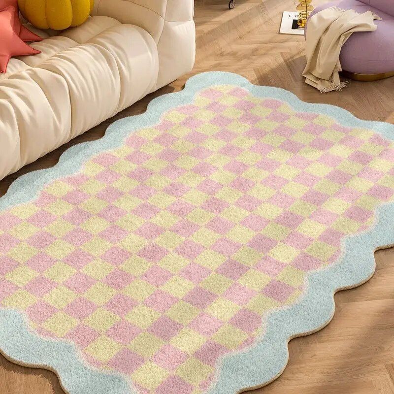 Floral Carpet for Living Room Plush Rug