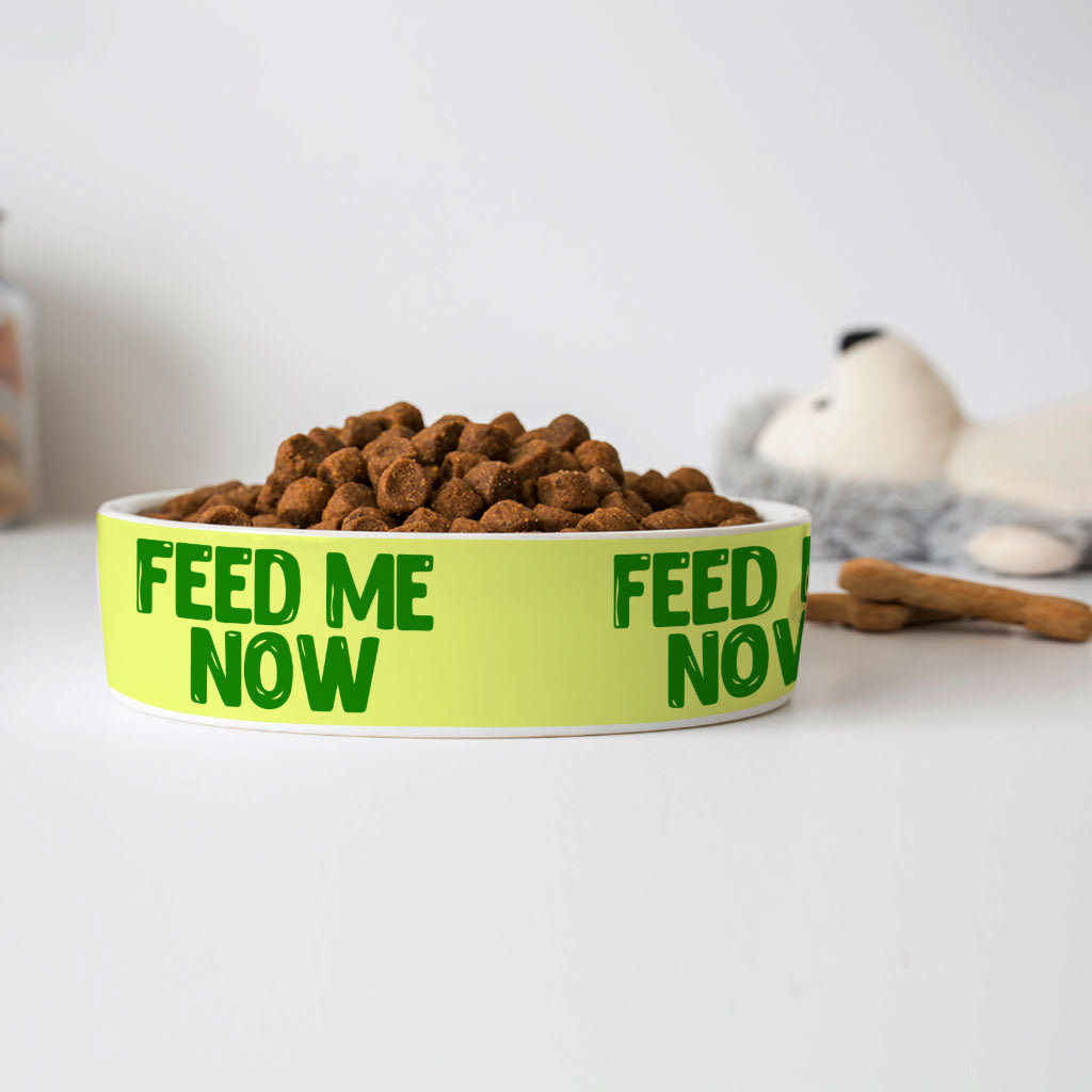 Feed Me Pet Bowl - Cool Dog Bowl - Best Design Pet Food Bowl