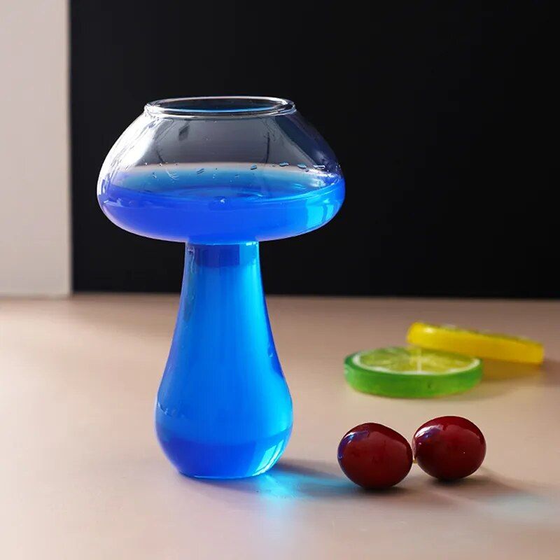 Enchanting Mushroom Cocktail Glass - 260ml Novelty Drinkware for Parties and Events