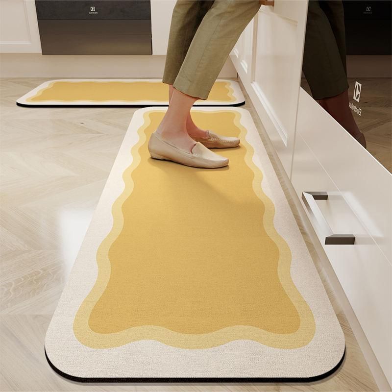 Versatile Non-Slip Crystal Velvet Kitchen and Home Mat