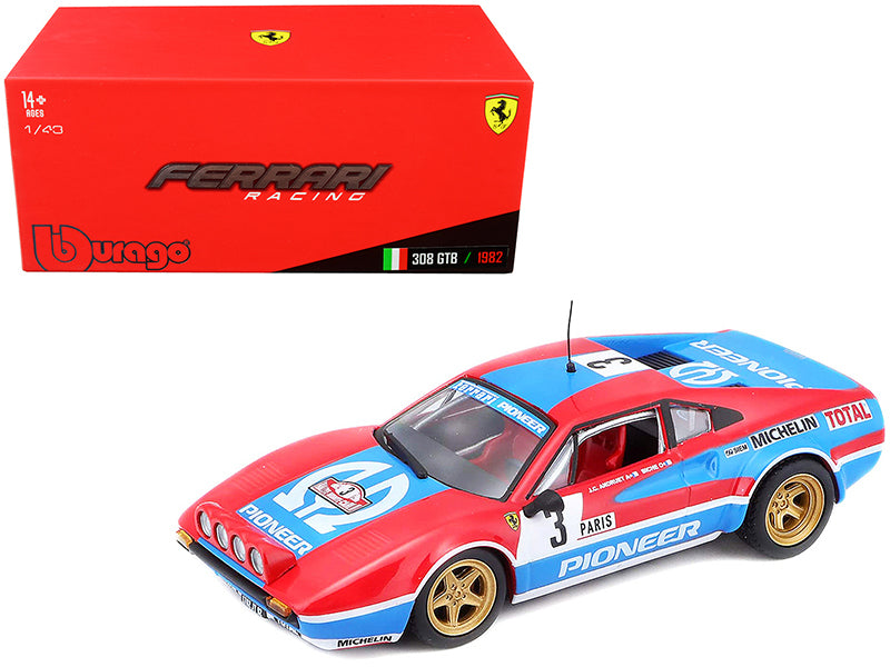 Ferrari 308 GTB #3 J.C. Andruet - Biche Monte Carlo Rally (1982) 1/43