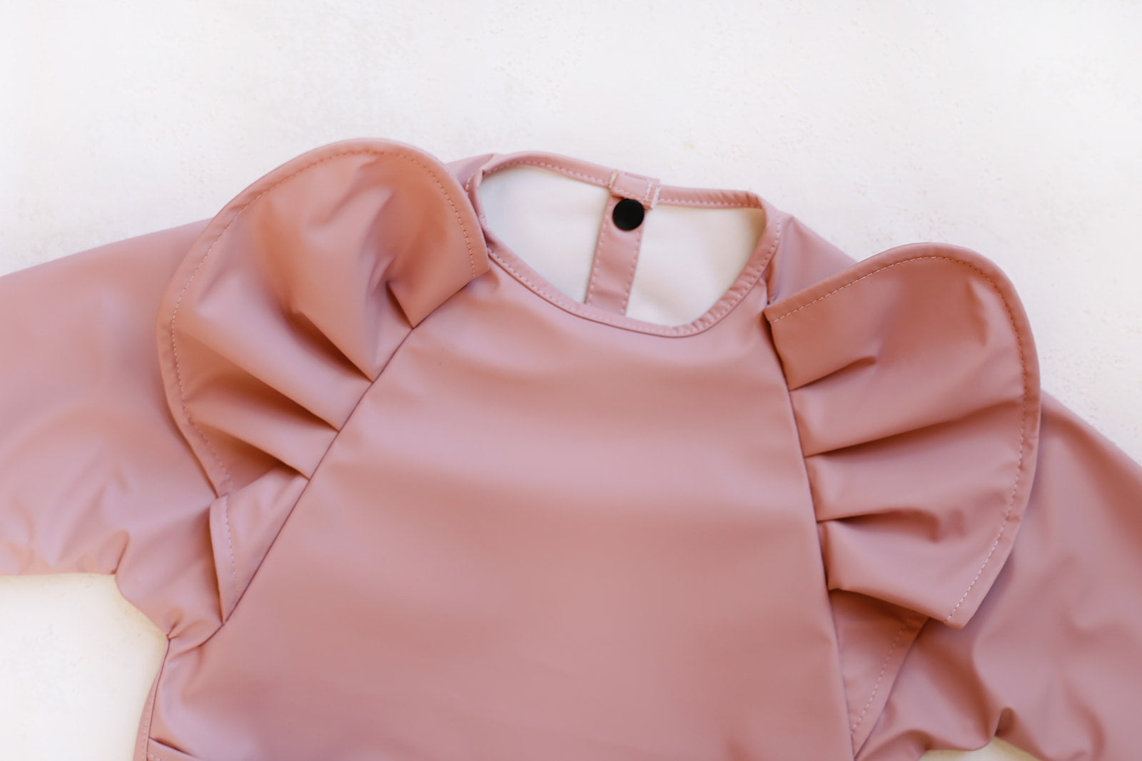 Peony Long Sleeve Ruffle Angel Bib